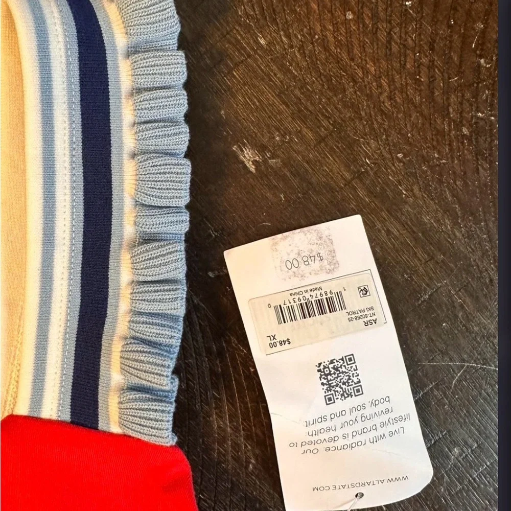 AS Revival Sports Bra Cropped Cami Red Ruffle Straps NWT Workout Cute size XL - Picture 7 of 7